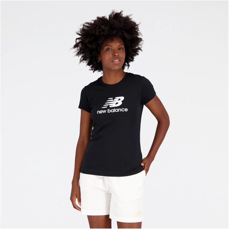 New Balance Essentials Stacked Logo CO BK T-shirt W WT31546BK Clothing/Lifestyle/T-shirts/New Balance New Balance