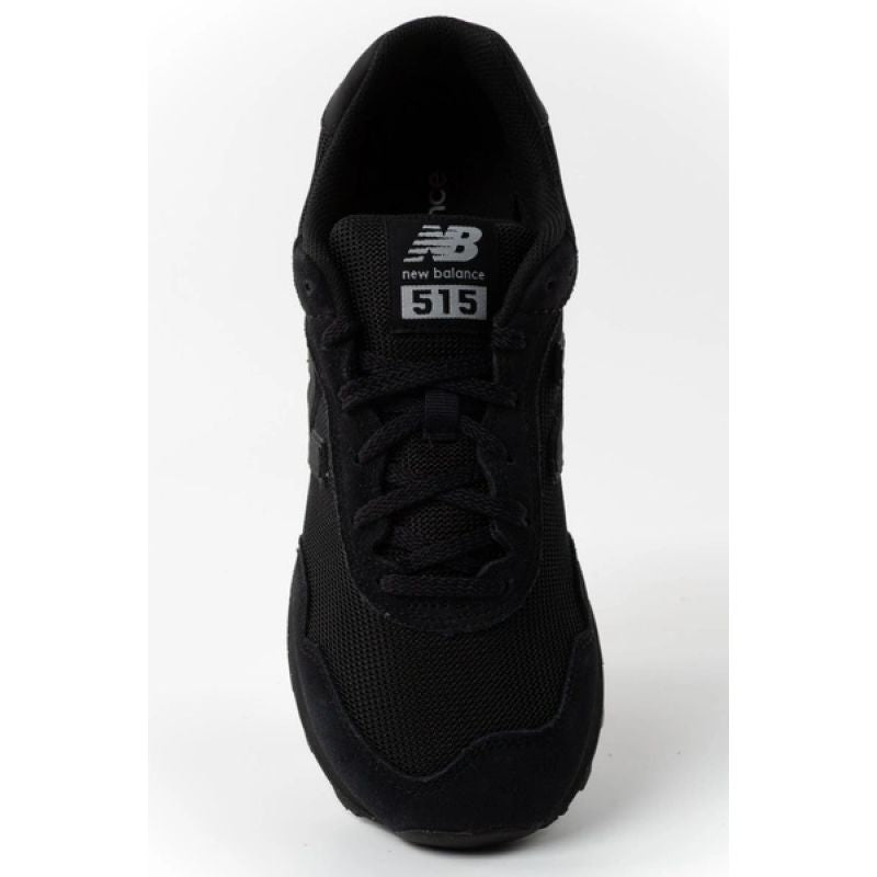 New Balance men's 515 black suede leather sneakers