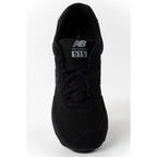 New Balance men's 515 black suede leather sneakers