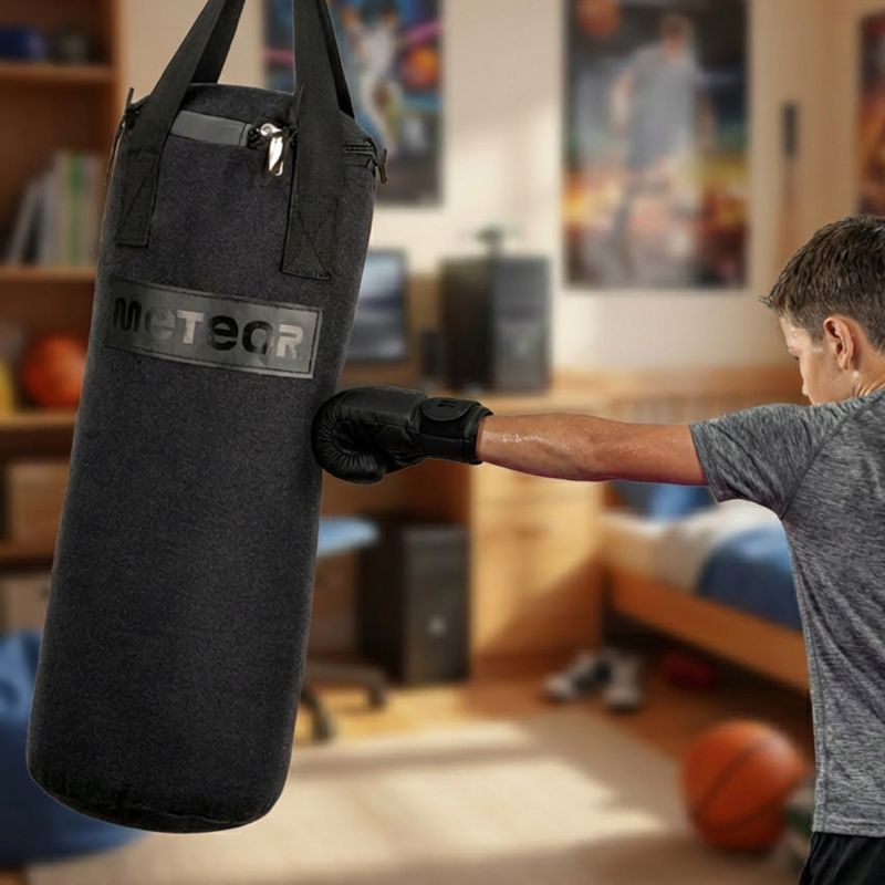 Meteor 6kg Punching Bag and 6oz Boxing Gloves Set In preparation Your Sports Performance