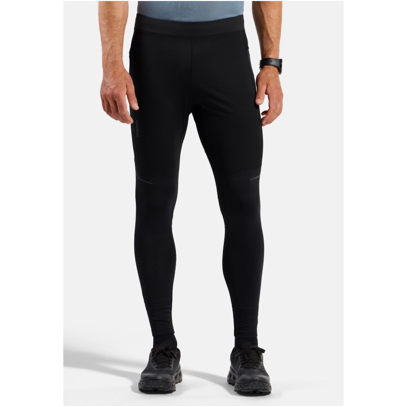 Odlo ZEROWEIGHT WARM REFLECTIVE Tights for Men, Black