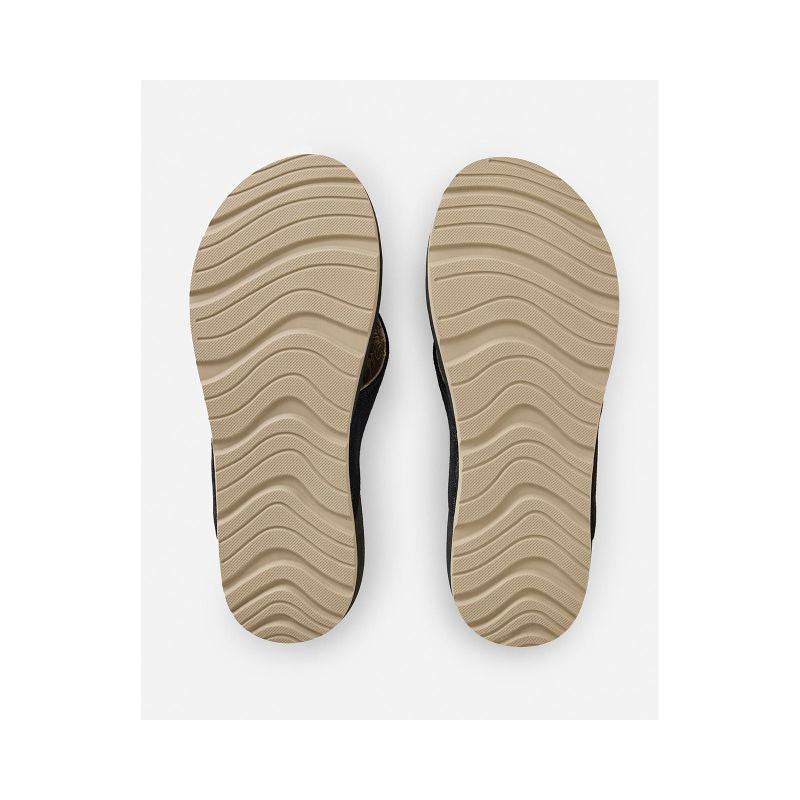 RIP CURL Pacific Rinse Bloom Open Toe Men's Flip-Flops Black