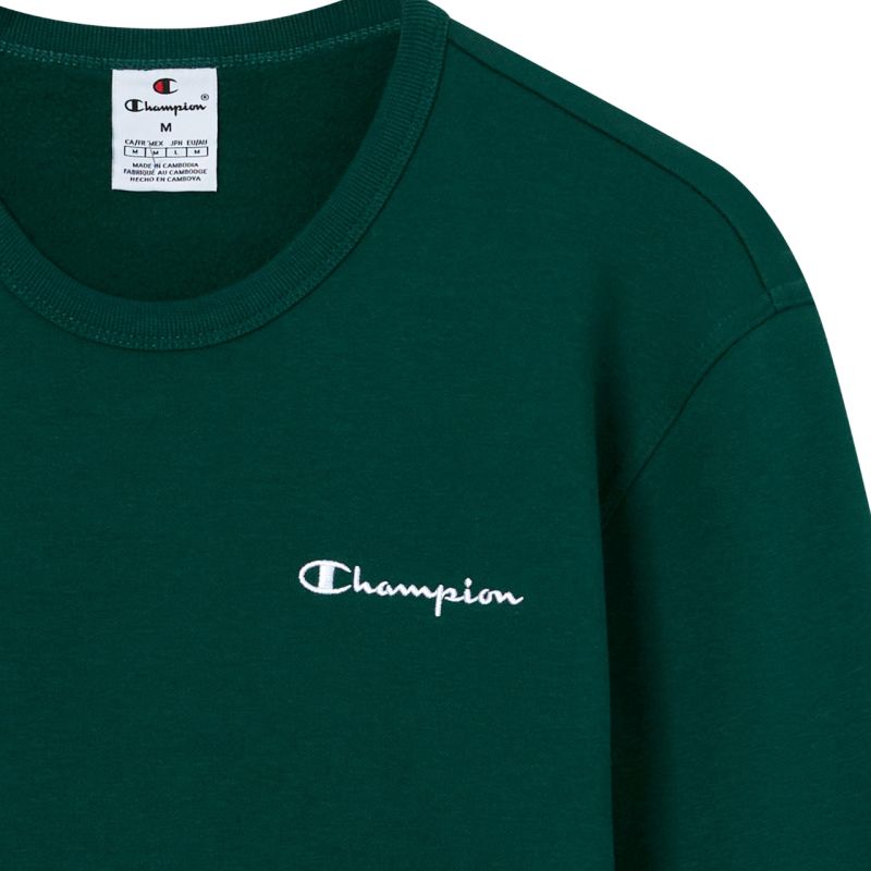 Champion Crewneck Sweatshirt Men's Green 221792 GS584 In preparation Your Sports Performance
