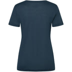 Women's short-sleeve SUPER.NATURAL W TREE OF KNOWLEDGE TEE, navy blue