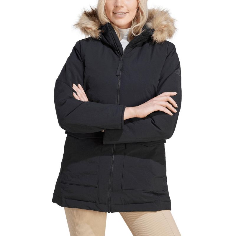 Adidas Parka Hooded Fur W IJ8260 Clothing/Lifestyle Adidas