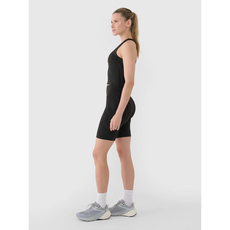 Women's quick-drying training crop top 4F 4FWSS25TFSLF413-20S *Kategoria tymczasowa Your Sports Performance