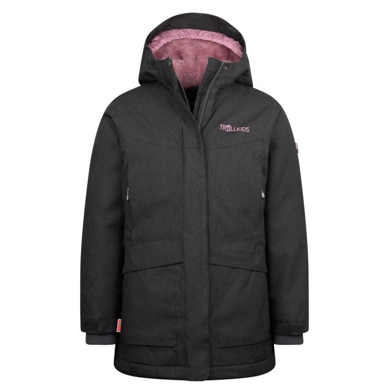 Trollkids Girls Oslo Coat PRO waterproof insulated jacket for girls gray (456-609) In preparation Your Sports Performance