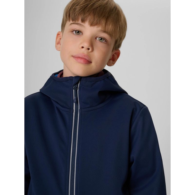 Softshell jacket, windproof membrane 5000, boys 4F 4FJRAW26TSOFM0741-31S
