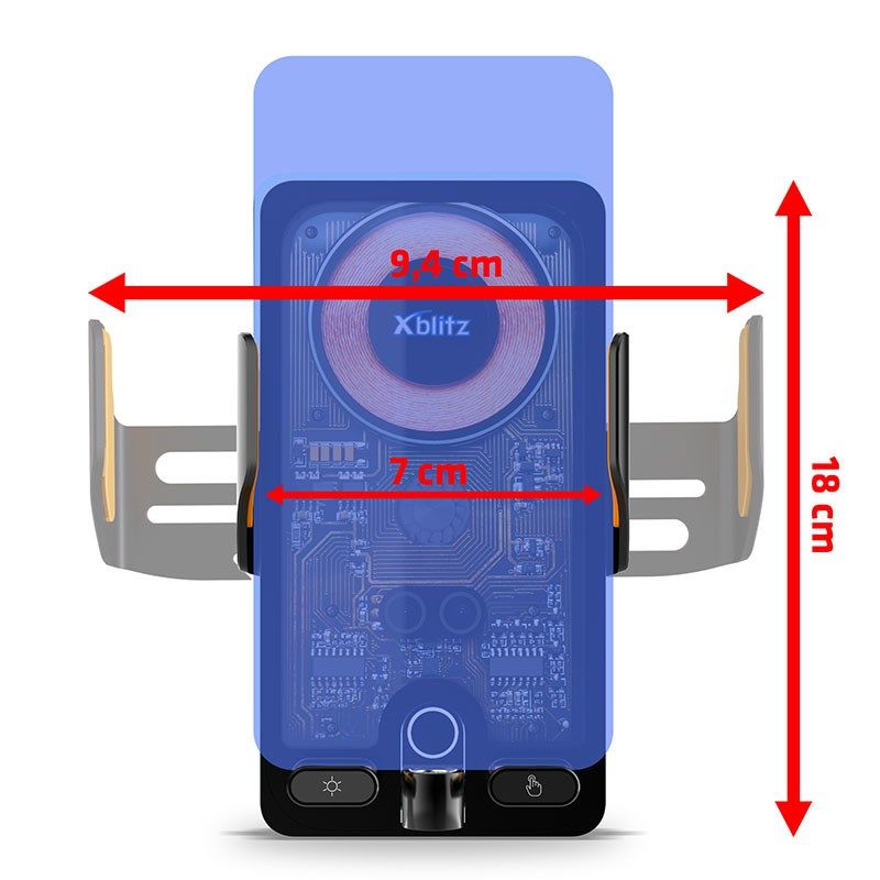 XBLITZ AUTOMATIC CAR HOLDER WITH CHARGING FX7 In preparation Your Sports Performance