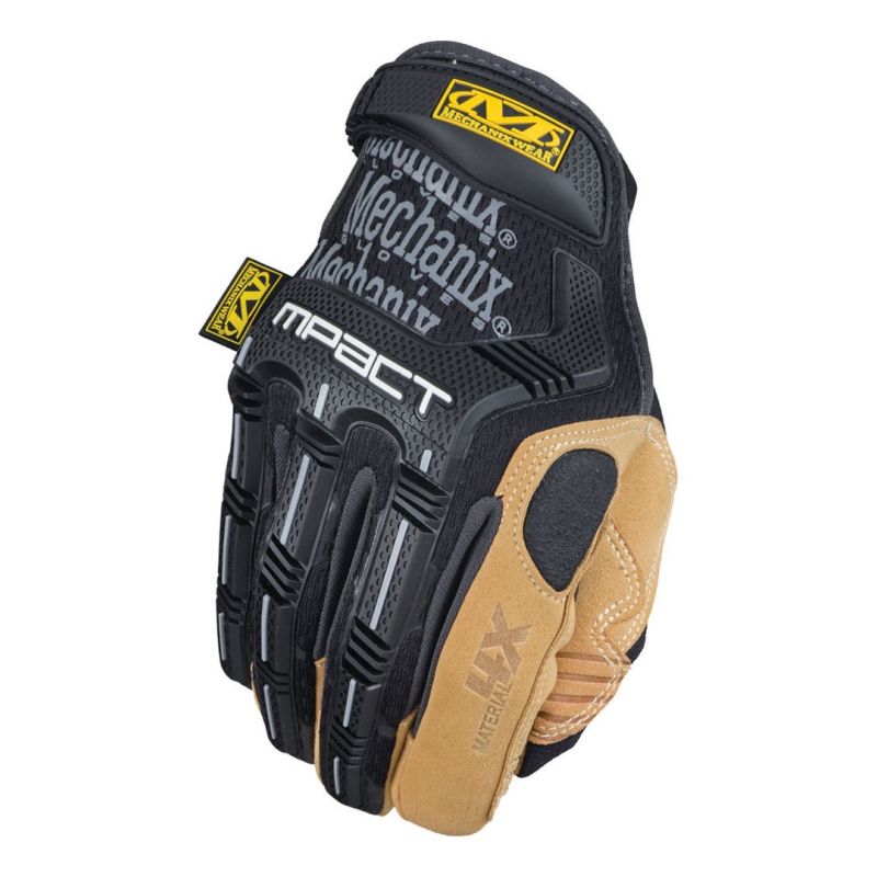 Mechanix Wear Material4X M-Pact® 8/S Gloves with Velcro, TrekDry®, 4X synthetic leather, palm and knuckle protection, Armortex®, finger protection, D30® vibration protection Odzież militarna/Rękawiczki Your Sports Performance