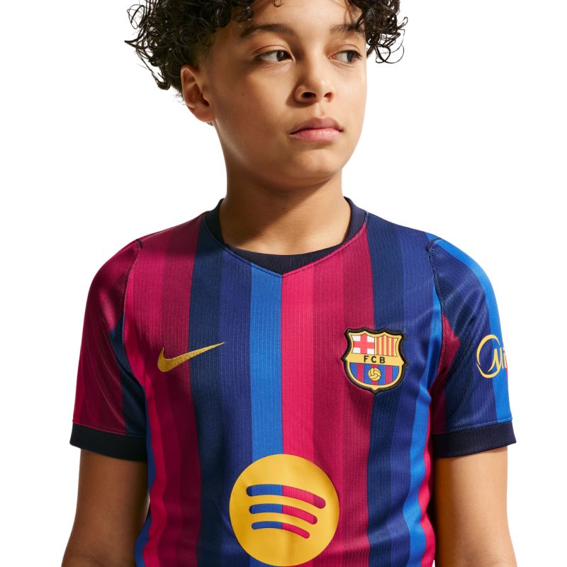 Nike FC Barcelona 2026/27 Stadium Home Kids' Jersey Burgundy Blue II1624 683
