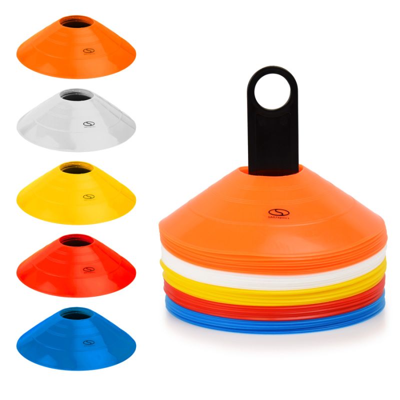 Conical plate cones 50 pcs + stand / TT50-19MULTI In preparation Your Sports Performance