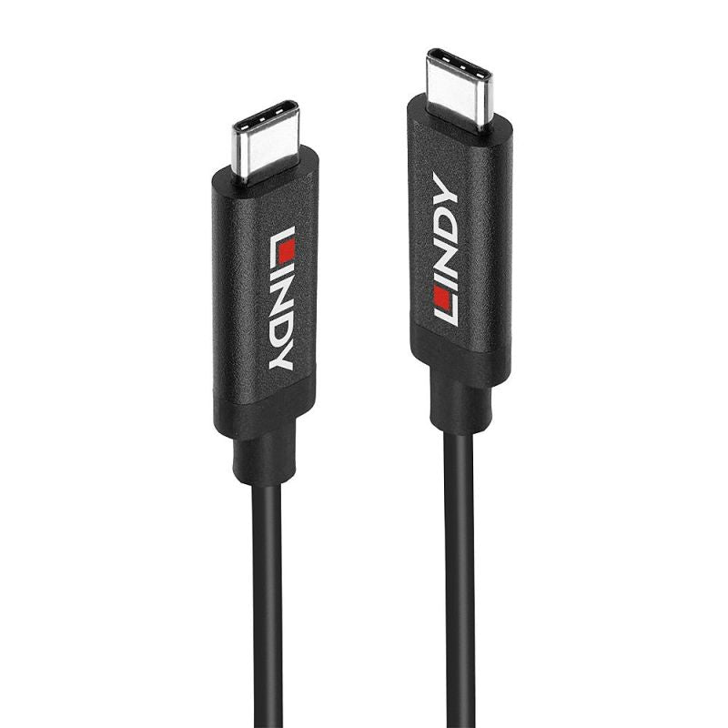 Lindy 43308 USB Cable USB 3.2 Gen 2 (3.1 Gen 2) 5m USB C Black Kable i adaptery/Kable USB Your Sports Performance