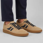 Men's leather shoes, beige sneakers, Filippo MP7794 Filippo