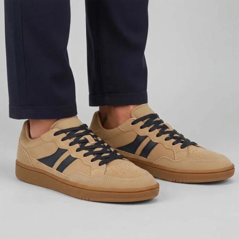 Men's leather shoes, beige sneakers, Filippo MP7794 Filippo