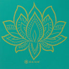 Double-sided Yoga Mat GAIAM Turquoise Lotus 6 MM 62344 Accessories/Training equipment Your Sports Performance