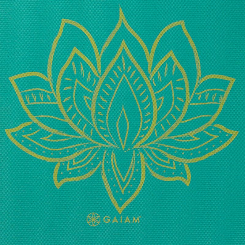 Double-sided Yoga Mat GAIAM Turquoise Lotus 6 MM 62344 Accessories/Training equipment Your Sports Performance