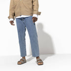 Birkenstock Arizona Birko-Flor Nubuck Stone regular women's/men's flip-flops wide gray (0151211) Footwear/Lifestyle/Birkenstock/Klapki/chodaki Birkenstock