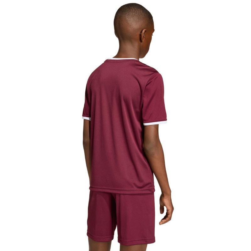 adidas Entrada 26 Jersey burgundy kids' T-shirt JZ2530