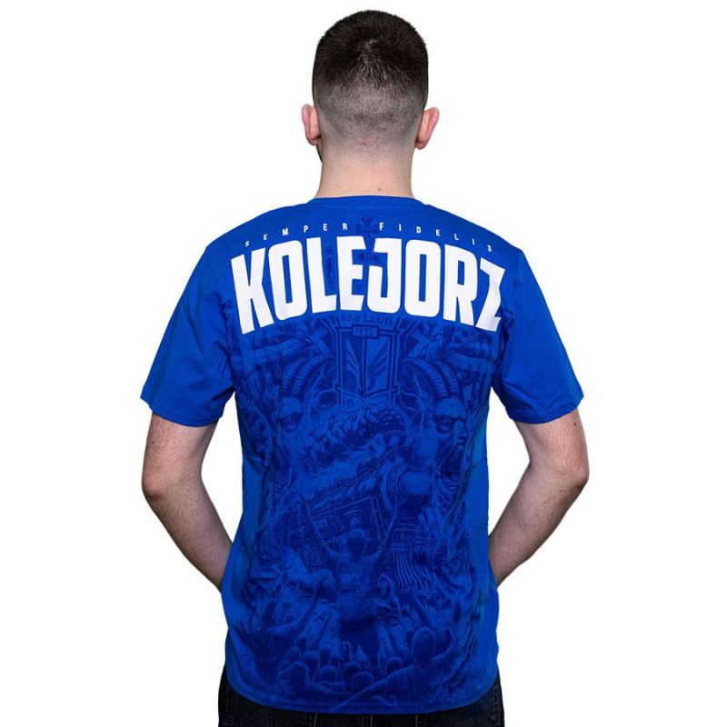 Kolejorz Semper Fidelis T-shirt Blue L KKS Lech