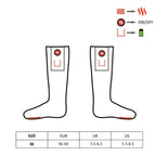 GLOVII HEATED SLIPPERS WITH SOCKS, SIZE 36-43, NORWEGIAN PATTERN, BATTERIES AND CHARGING CABLE INCLUDED, GQ4M Footwear Your Sports Performance