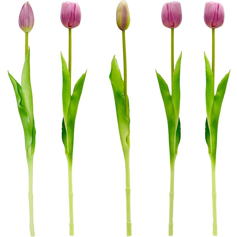 BOUQUET OF 5 PURPLE TULIPS 39 CM LIFE-LIKE SPRING DECORATION Home and Garden/Equipment Your Sports Performance