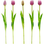 BOUQUET OF 5 PURPLE TULIPS 39 CM LIFE-LIKE SPRING DECORATION Home and Garden/Equipment Your Sports Performance