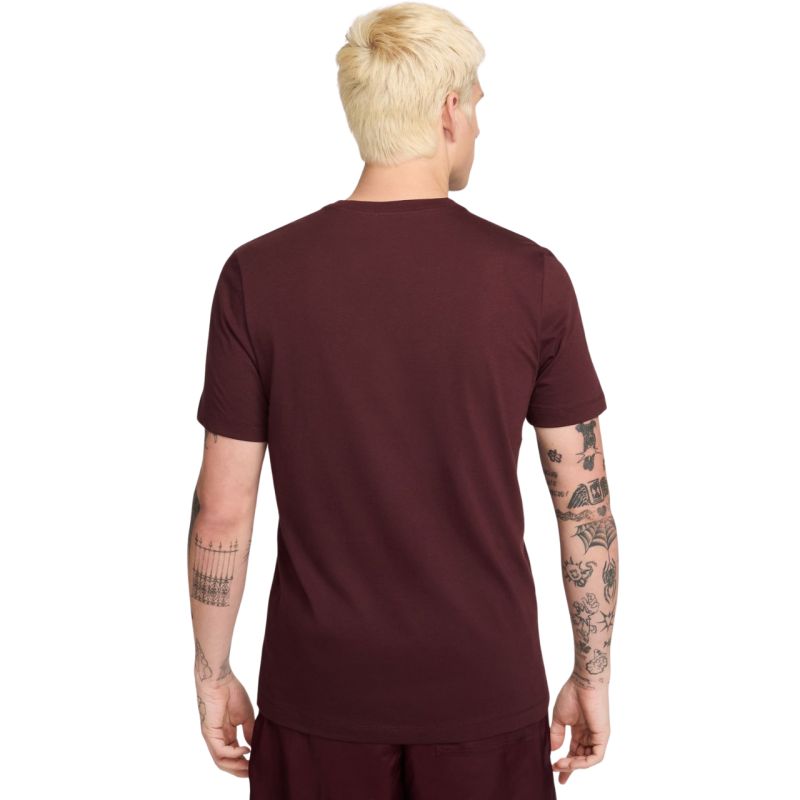 Men’s Nike Club Tee T-Shirt burgundy AR4997 652