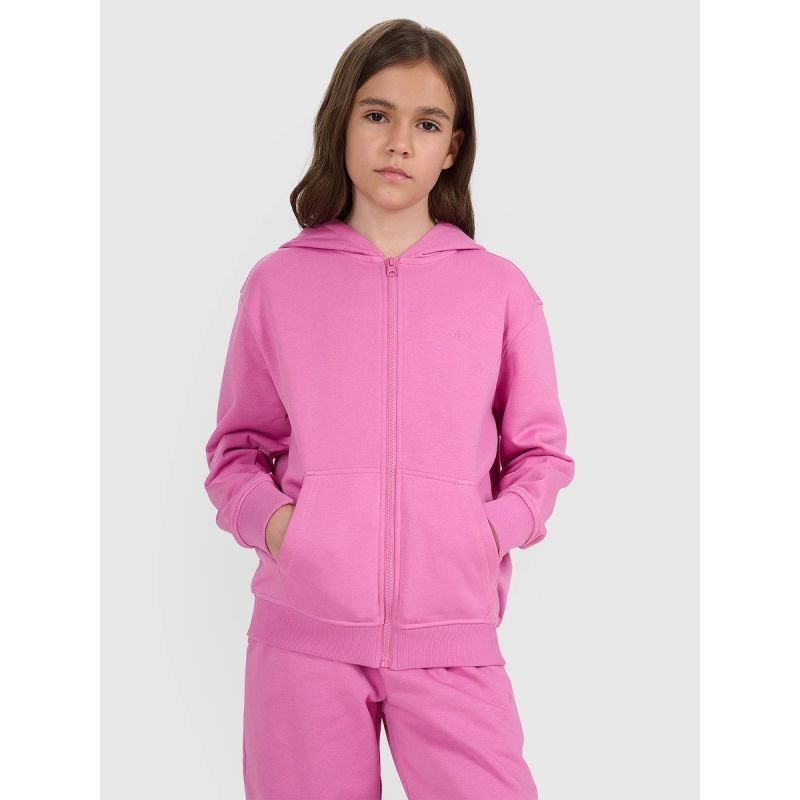 Girls’ 4F Zip-Up Hooded Sweatshirt 4FJRAW25TSWSF2466-54S