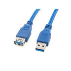 Lanberg CA-US3E-10CC-0018-B Cable (USB 3.0 M - USB 3.0 F; 1.8m; blue) Kable i adaptery/Kable USB Your Sports Performance