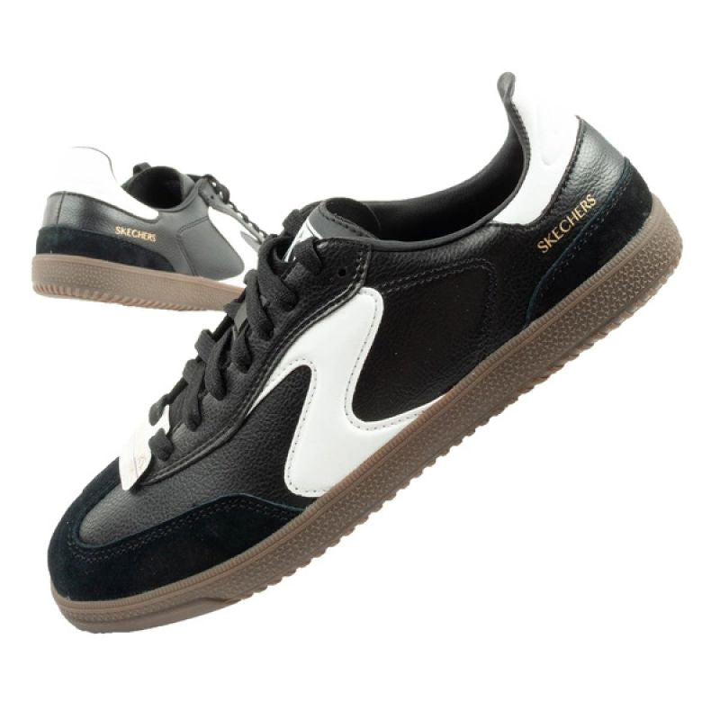 Skechers Kickoff women's sports shoes sneakers black leather Skechers