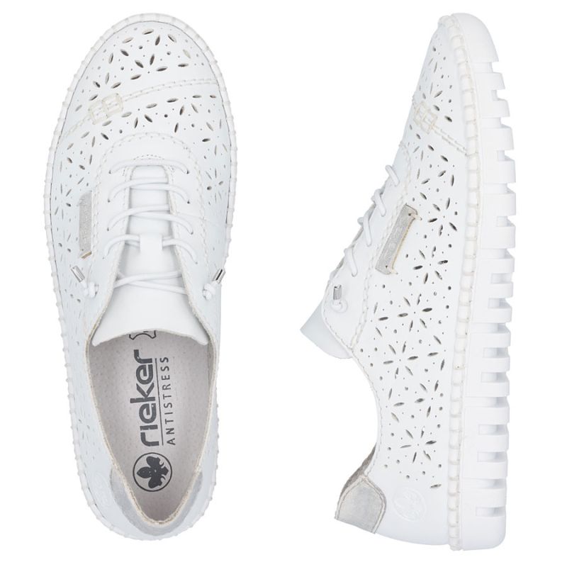 Rieker M2354-80 women's openwork white shoes To be categorized Your Sports Performance
