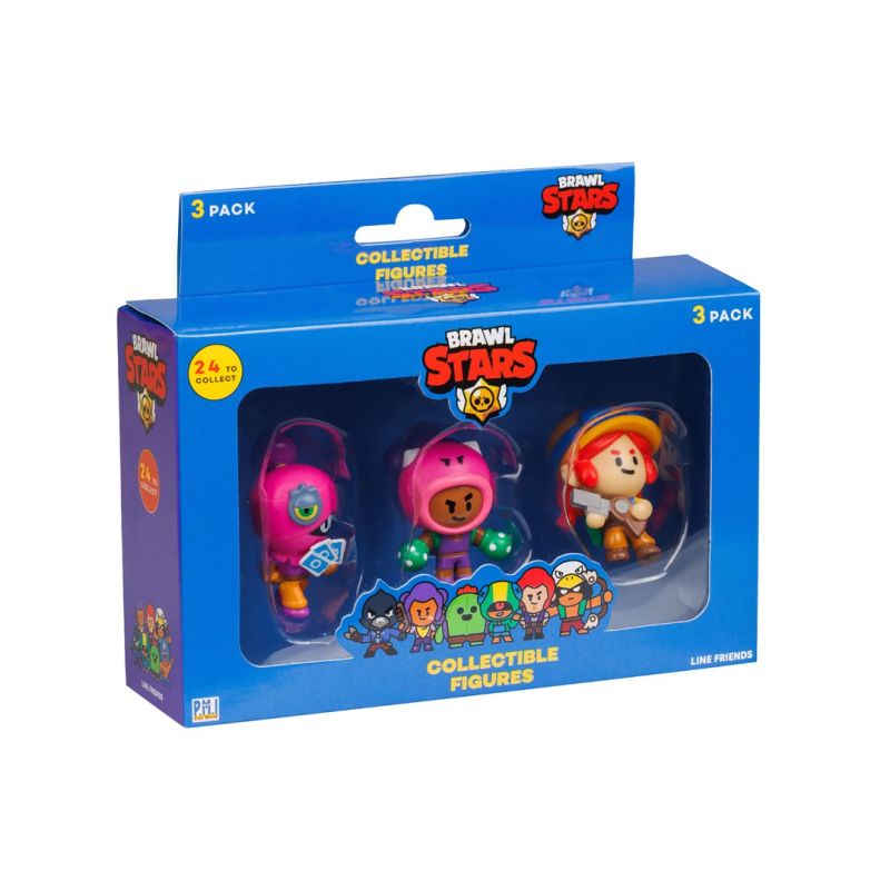 BRAWL STARS S1 FIGURES - 3 PACK VER.B (Gry i zabawki) Figurki/Kolekcjonerskie Your Sports Performance