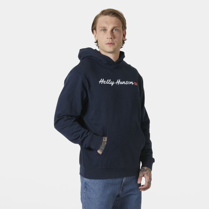 Helly Hansen Core Graphic Sweat Hoodie M 53924 596 Clothing/Outdoor/Helly Hansen Your Sports Performance