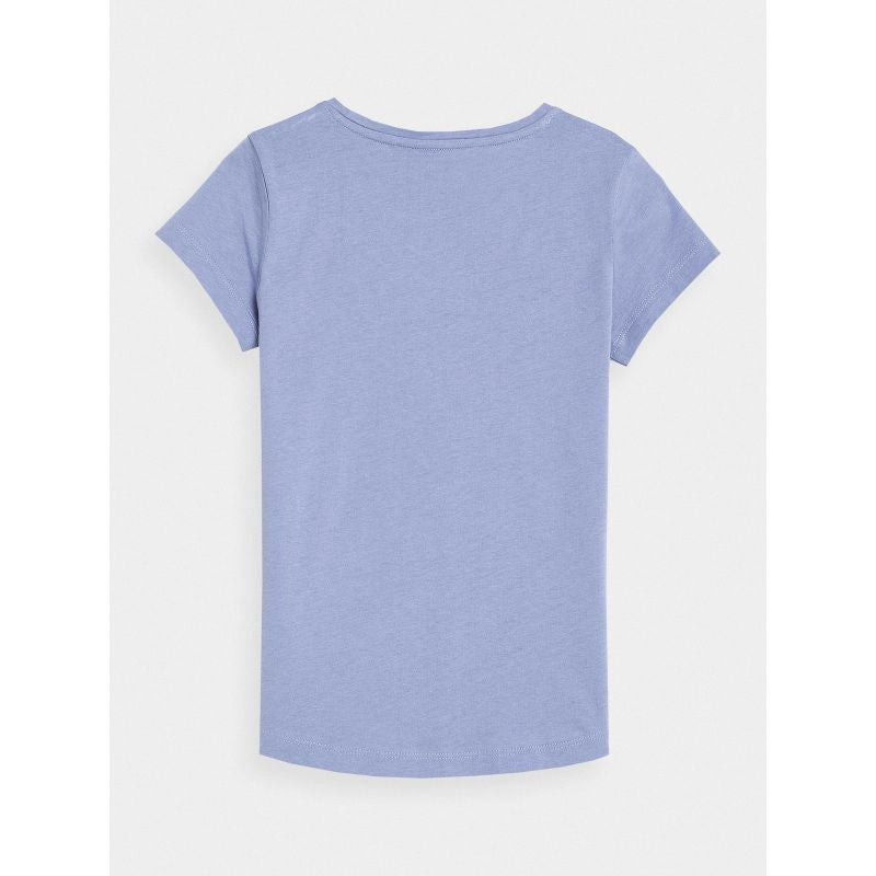 100% cotton plain girls' T-shirt 4F Junior *Kategoria tymczasowa Your Sports Performance