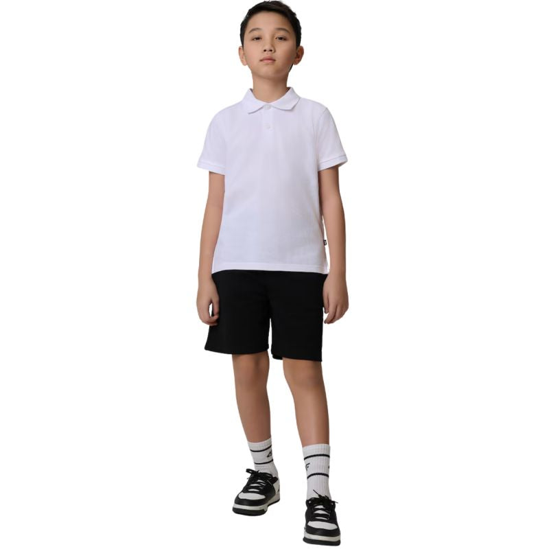 Boy's polo shirt 4F M662 white 4FJWSS26TPTSM662 10S