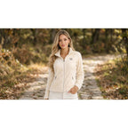 Women’s Fleece Jacket Geographical Norway TICARINA OFF WHITE DB LADY 0124 (WZ8084F/GN-OFF WHITE)