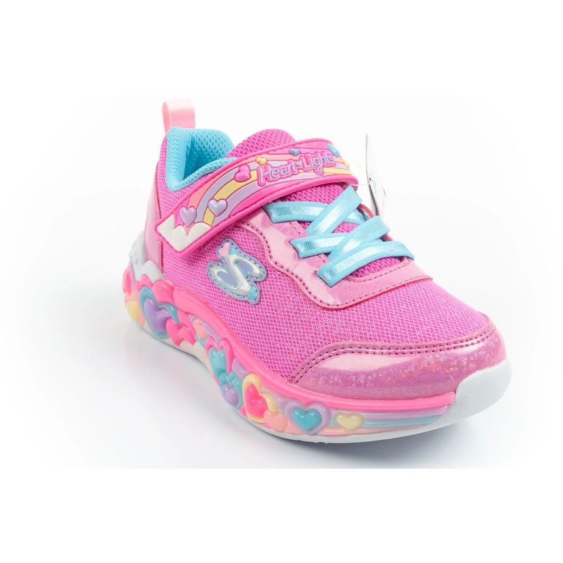 Skechers S Lights LED Children's Sports Shoes for Girls with Velcro