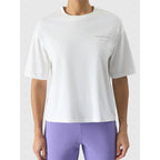 Women's oversize printed T-shirt 4F 4FRSS24TTSHF2089-11S *Kategoria tymczasowa Your Sports Performance