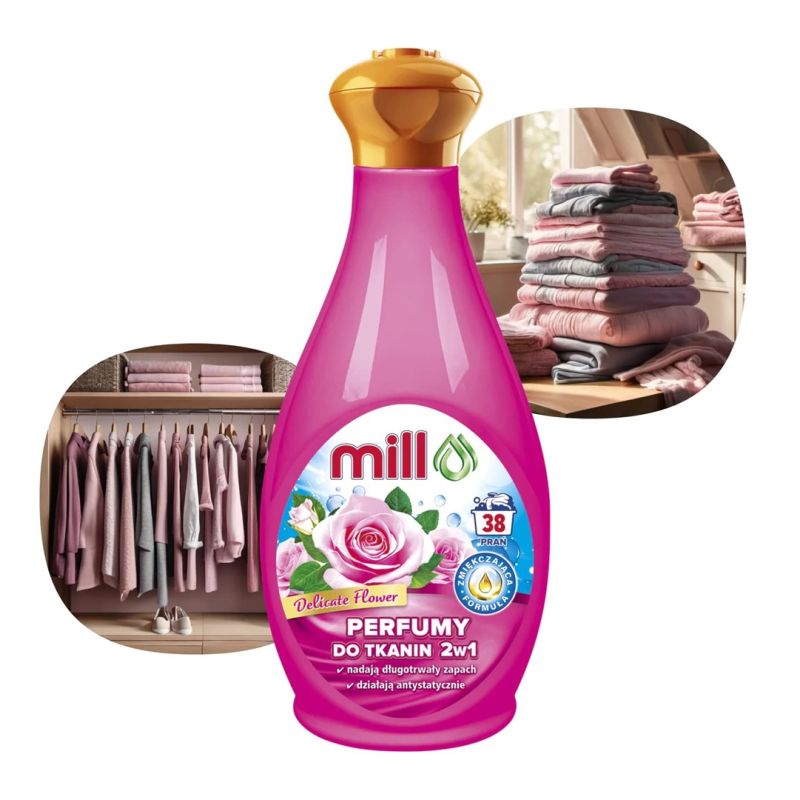 MILL 2-in-1 Fabric Perfume - Delicate Flower 760 ml Chemia/Płyny do płukania Your Sports Performance