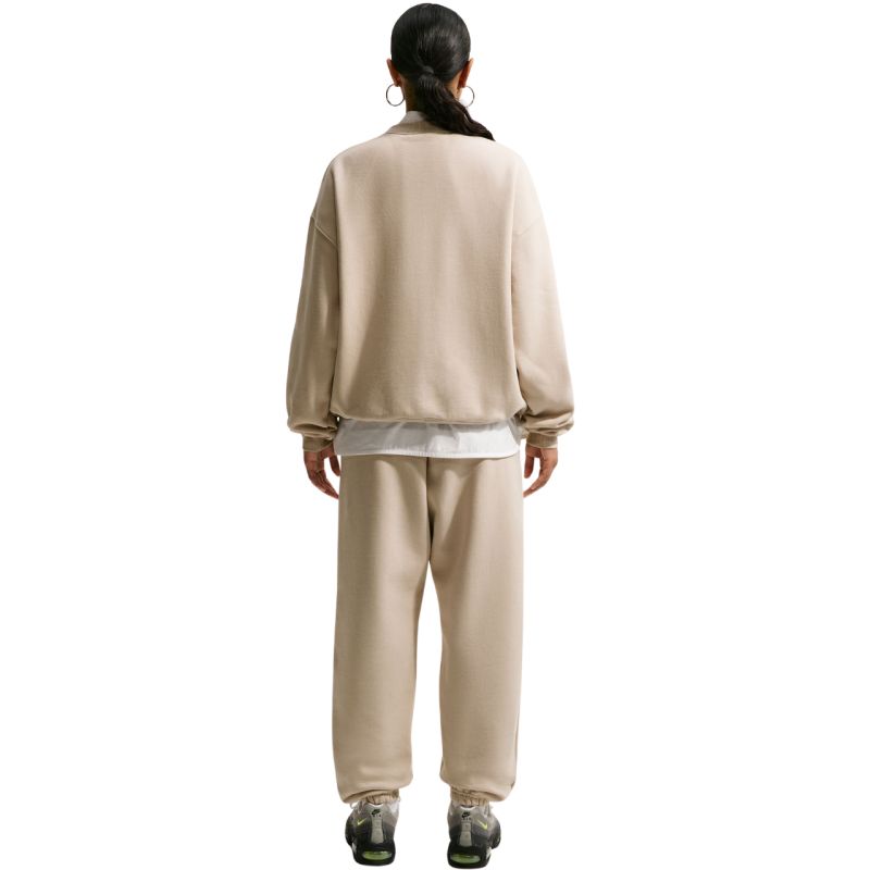 Women's Nike Studio Fleece Cream Sweatshirt IM8082 236