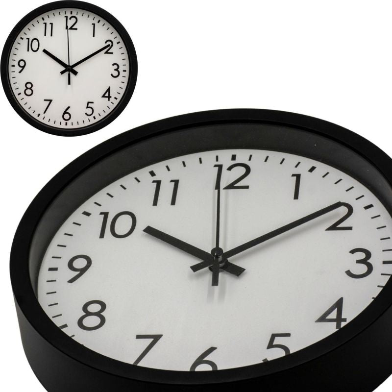 PP WALL CLOCK 20CM BLACK Home and Garden/Equipment Your Sports Performance
