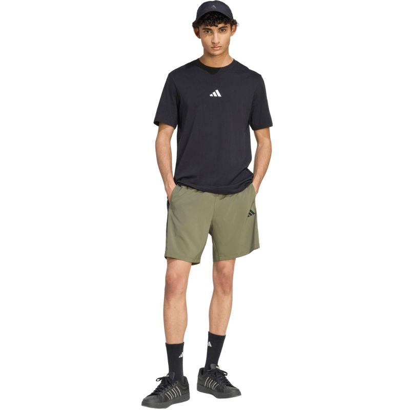 Men's adidas Essentials 3-Stripes Chelsea Lite Woven Shorts Olive KY4154