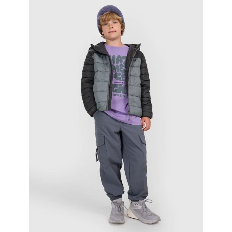 Boy's down jacket with synthetic filling 4F 4FJRAW25TDJAM0770-25S *Kategoria tymczasowa Your Sports Performance