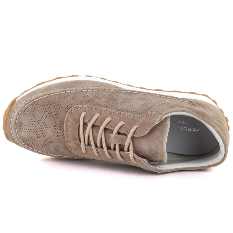 Women's leather suede shoes, light brown, Sergio Leone SP001 To be categorized Your Sports Performance