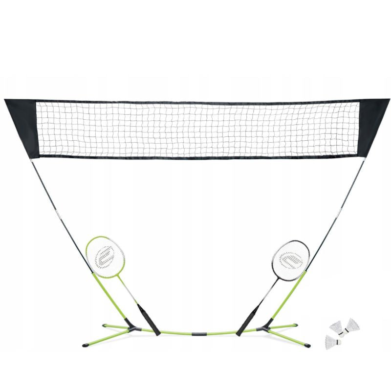 Badminton Set Net + 2 Rackets 3 Shuttlecocks Stand Cover Spartan Sporty drużynowe/Siatkówka/Siatki Your Sports Performance