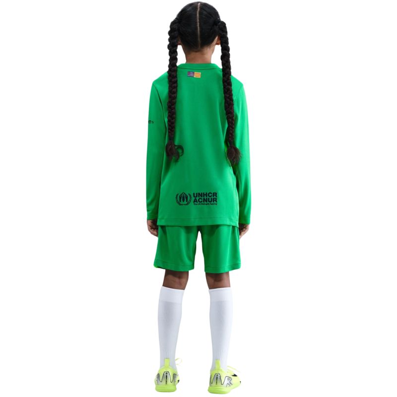 Nike FC Barcelona 2025/26 Stadium Goalkeeper Kids' Shorts Green HQ0475 310