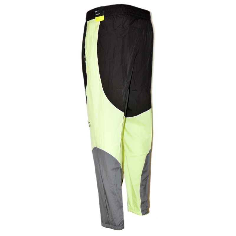 Nike Swoosh Fly Pants Wmns Smoke Grey/Black/Barely Volt/Black - CZ3953-084 Nike