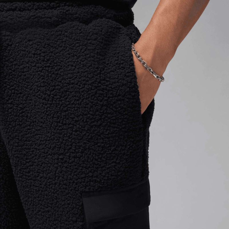 Men's Air Jordan Flight Sherpa Pants Black - FV7450-010 AIR Jordan