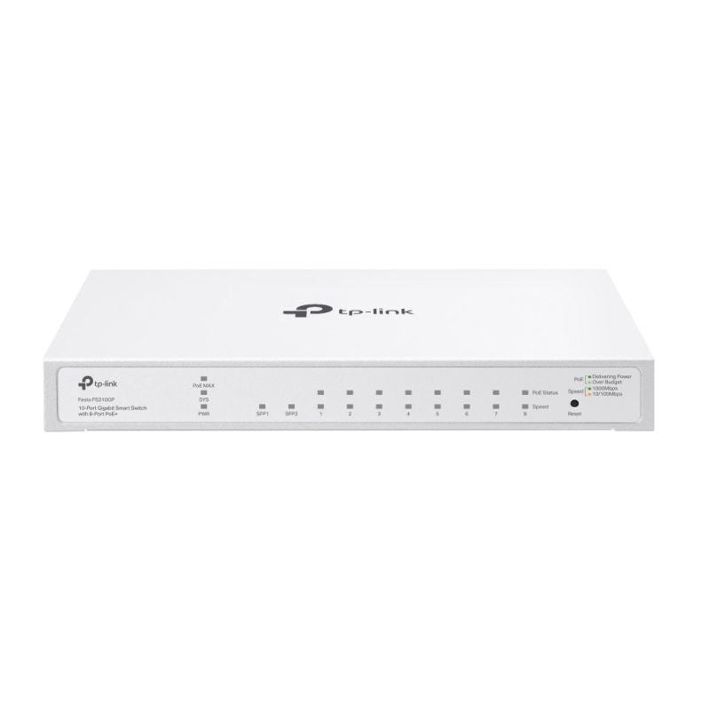 TP-Link FESTA FS310GP Network Links Managed L2/L2+ Gigabit Ethernet (10/100/1000) PoE Support 1U White Komunikacja i łączność/Switch-e Your Sports Performance